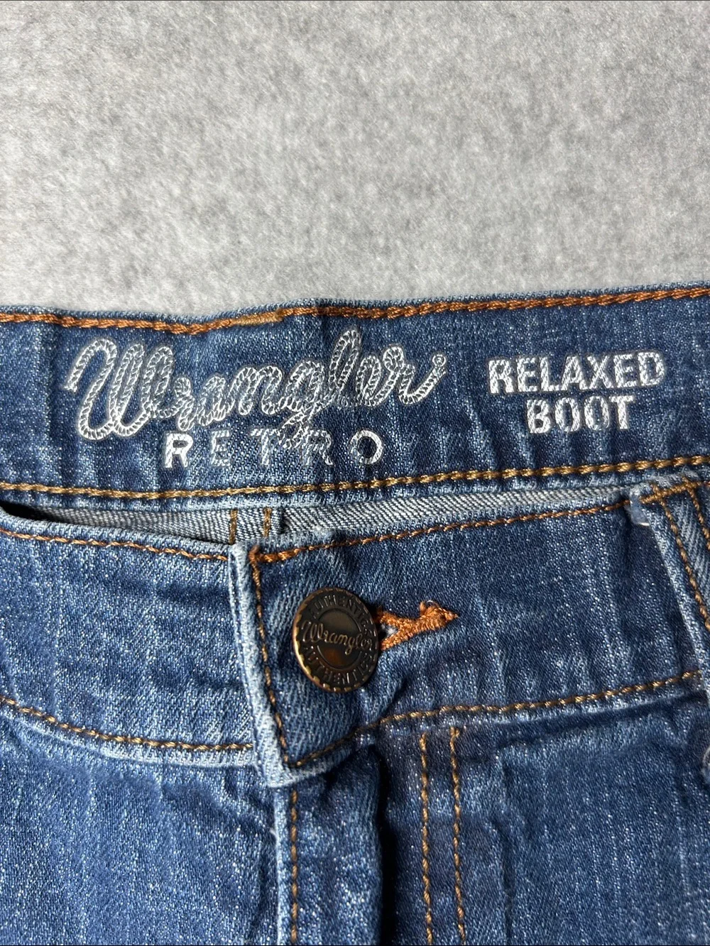 Wrangler‎ Blue Relaxed Bootcut Men's Jeans